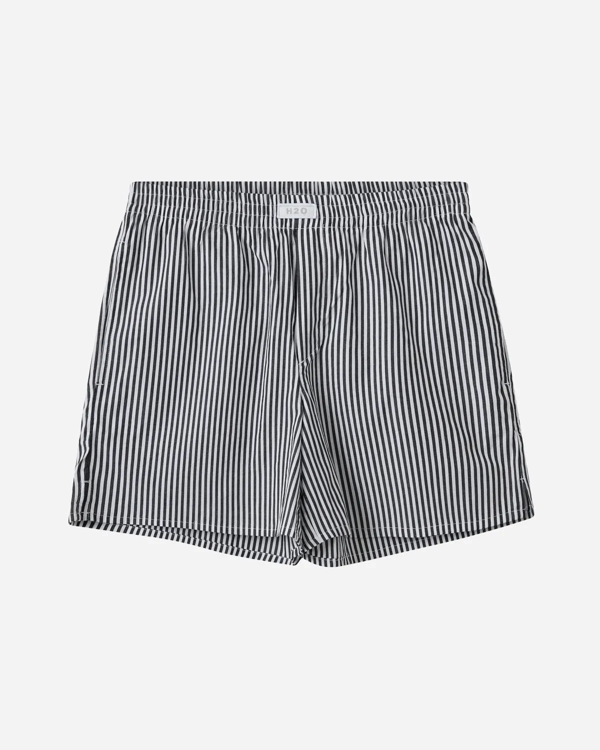 Rønne Essential Pajamas Shorts - Black/White Stripe