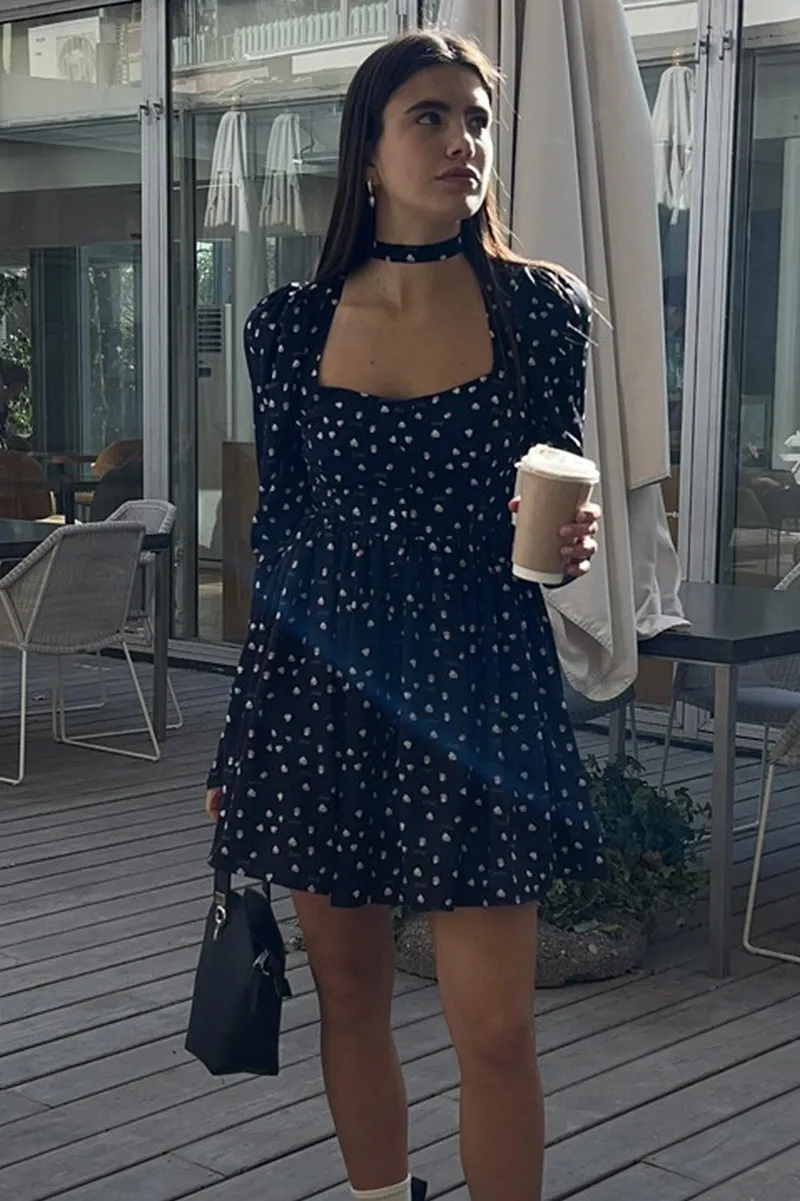 Rosie Bloom Puff Mini Dress