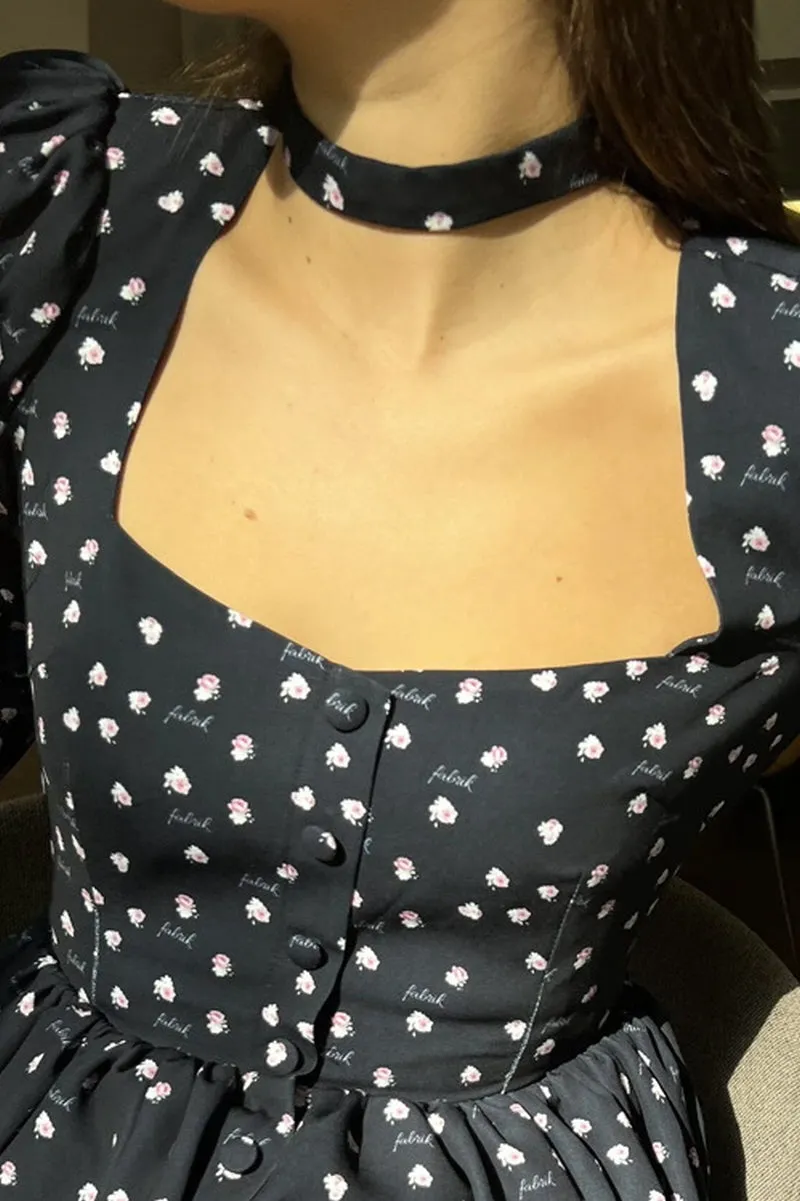 Rosie Bloom Puff Mini Dress