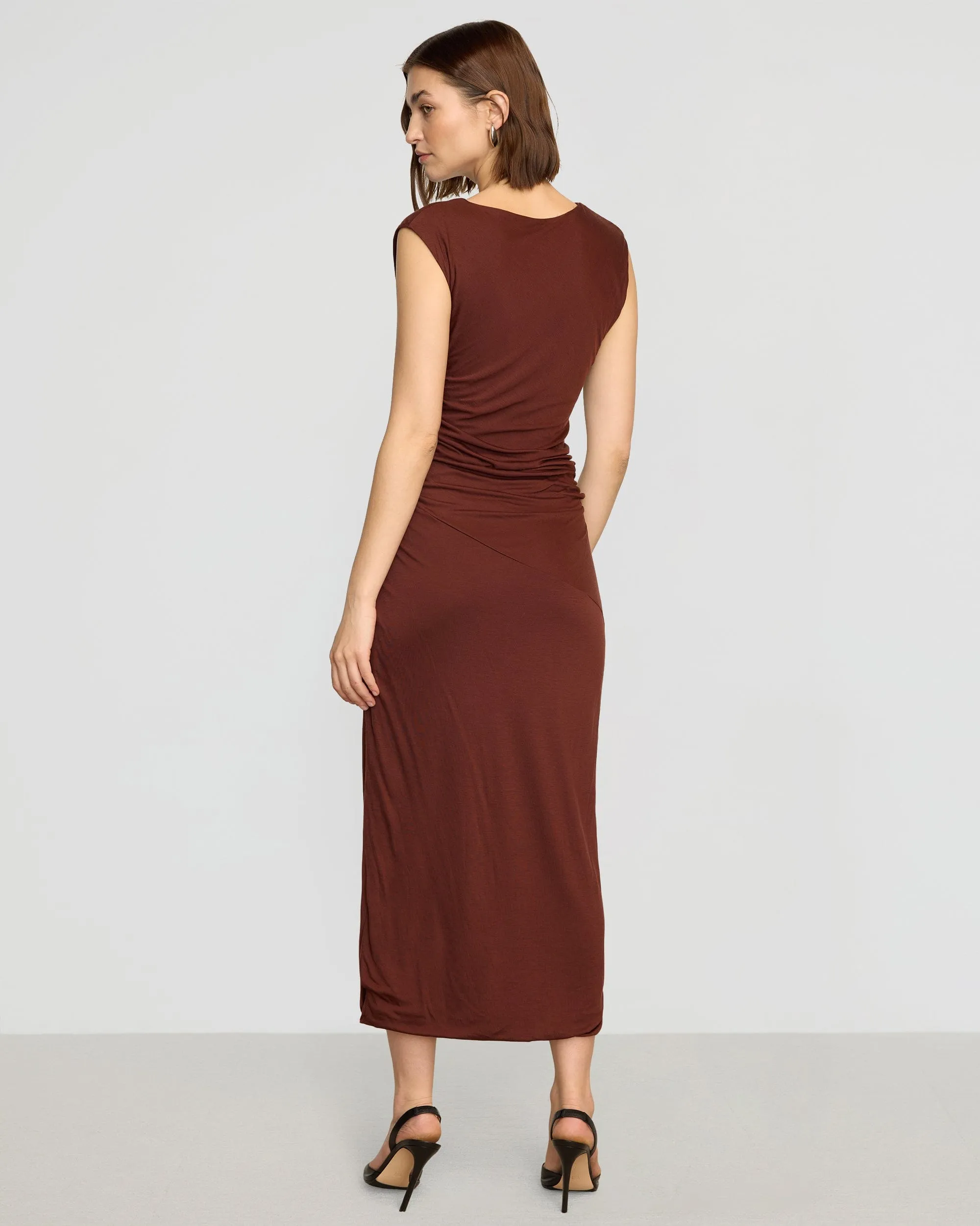 Rowena Twisted Tencel Jersey Dress