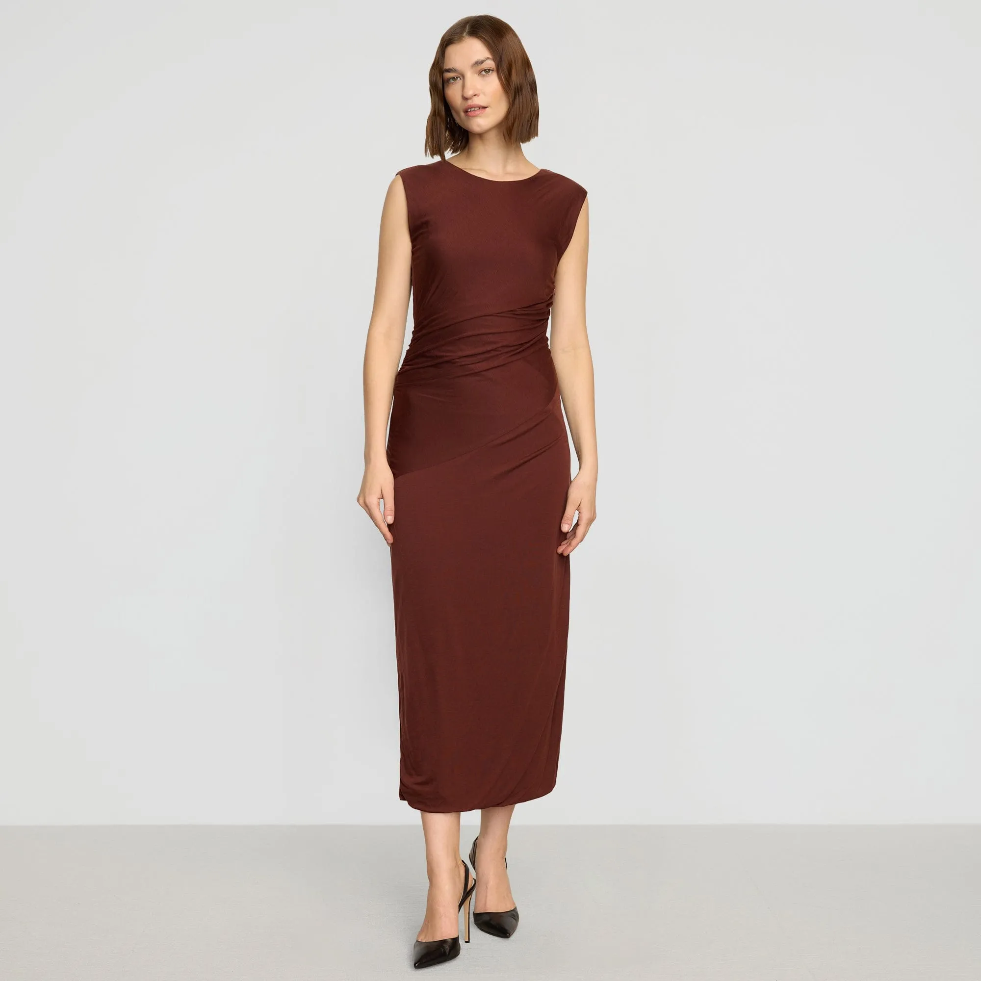 Rowena Twisted Tencel Jersey Dress