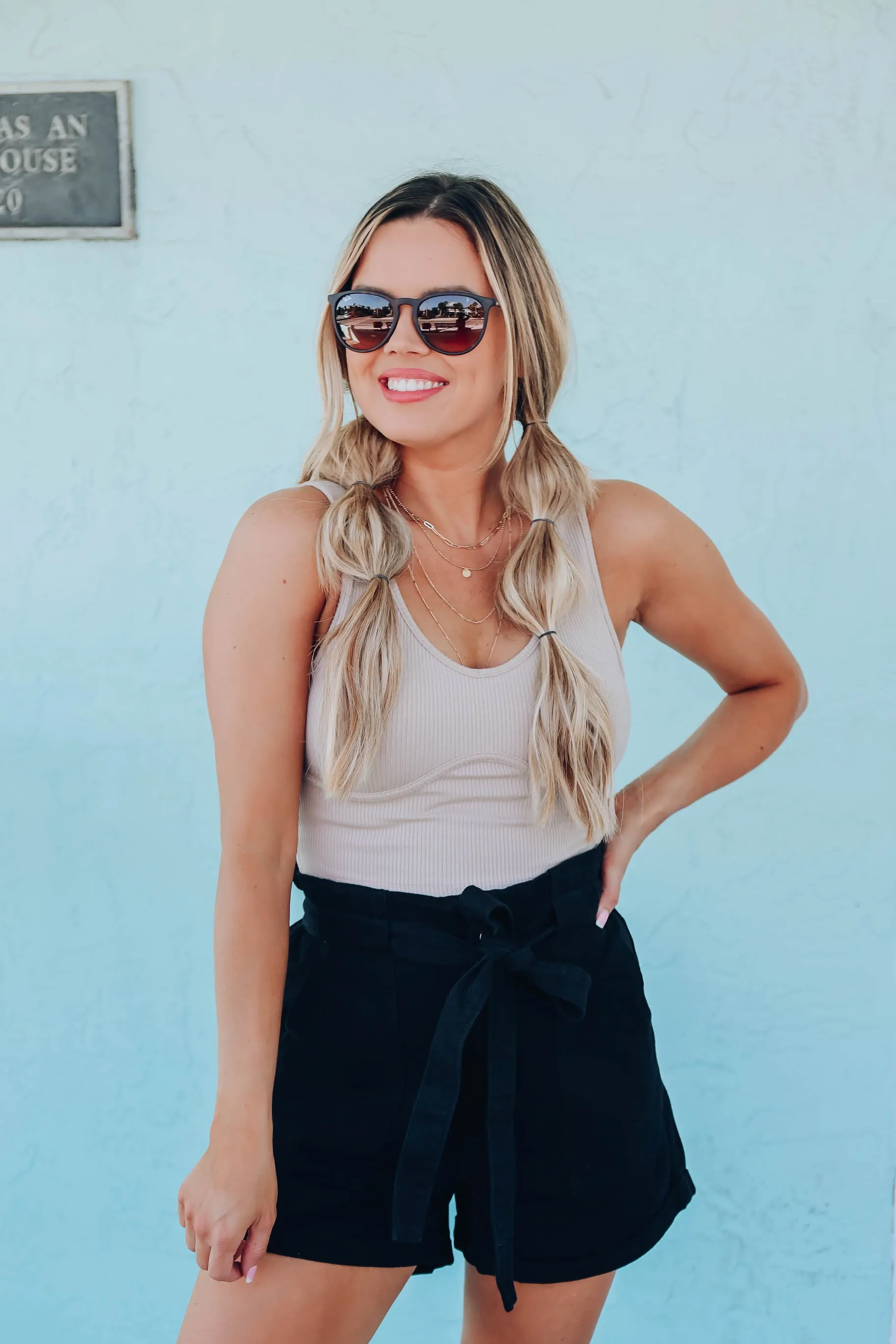 Rubi Ribbed Knit Crop Top - Taupe