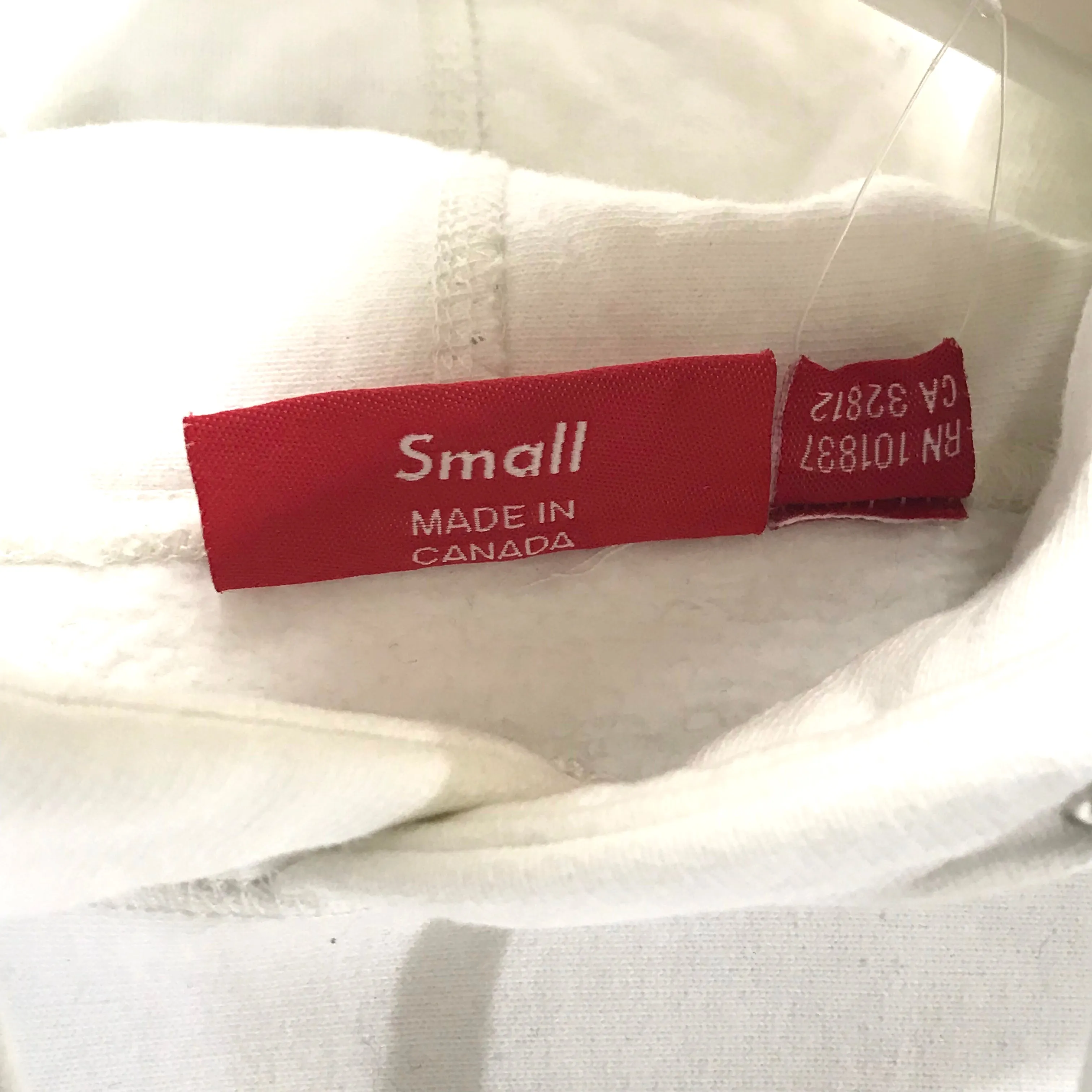 [S] Supreme x Futura Fuck You Pay Me Script Logo Hoodie White