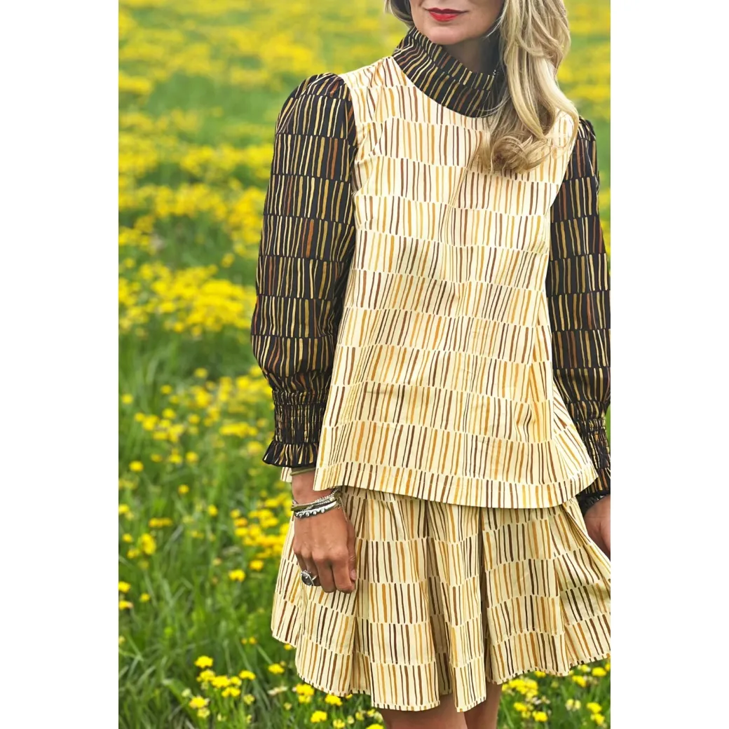 SAMPLE - Long Sleeve Mod Top - Matchstick