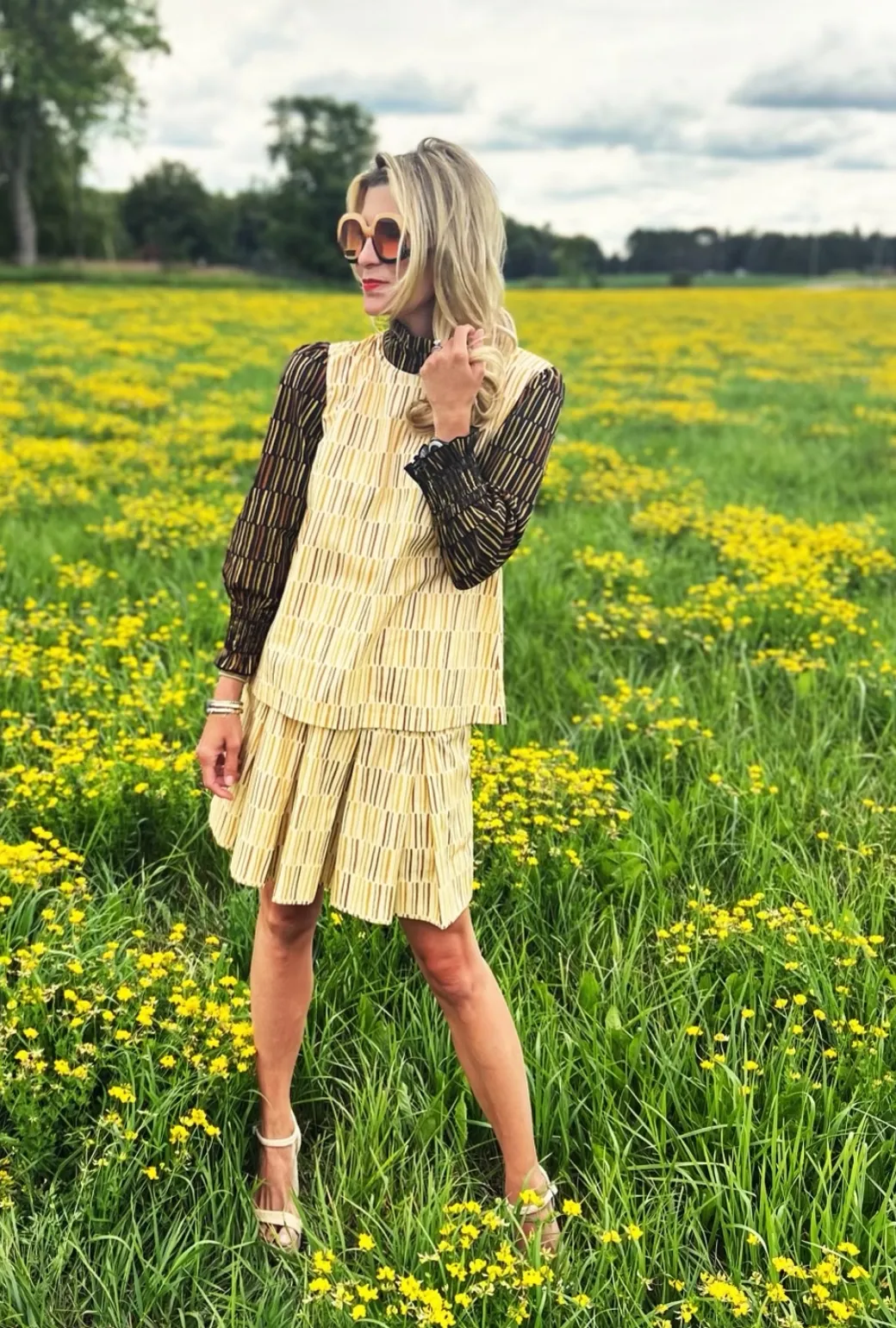 SAMPLE - Long Sleeve Mod Top - Matchstick