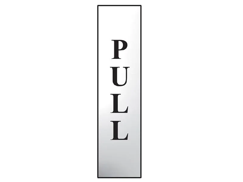 Scan Pull Vertical - Polished Chrome Effect 50 X 200Mm