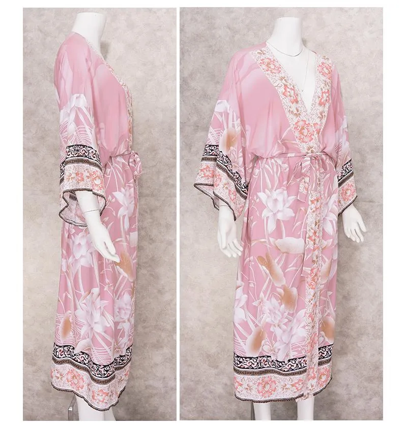 SERENA Bohemian Printed Kimono (One Size)