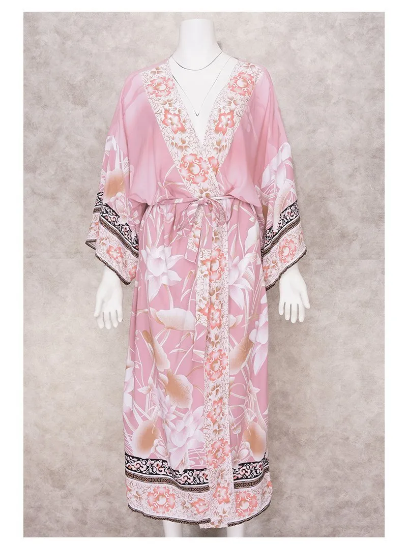 SERENA Bohemian Printed Kimono (One Size)