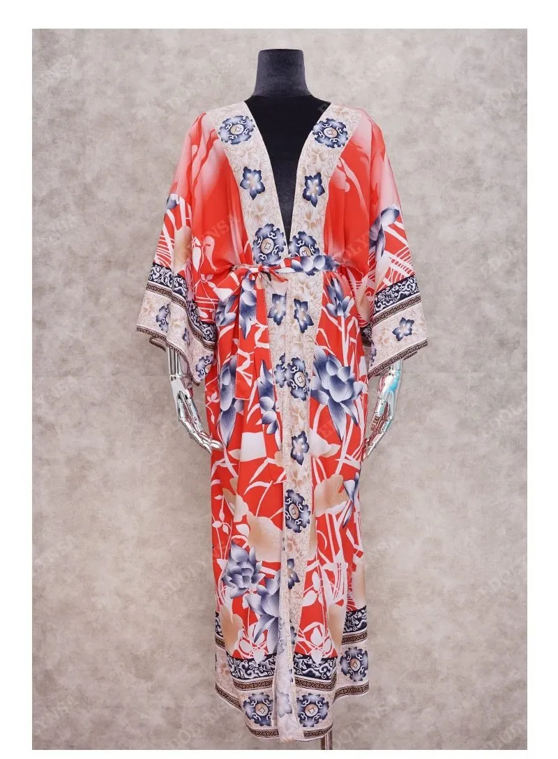 SERENA Bohemian Printed Kimono (One Size)