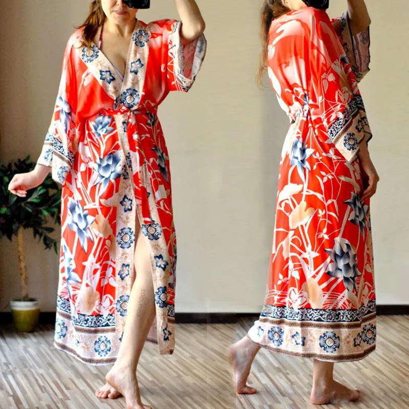 SERENA Bohemian Printed Kimono (One Size)