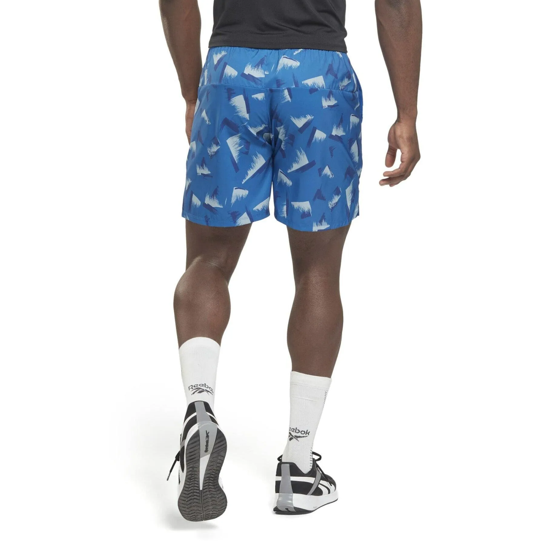 SHORT EPIC CORTO UOMO REEBOK CROSSFIT FITNESS MAN AZZURRO