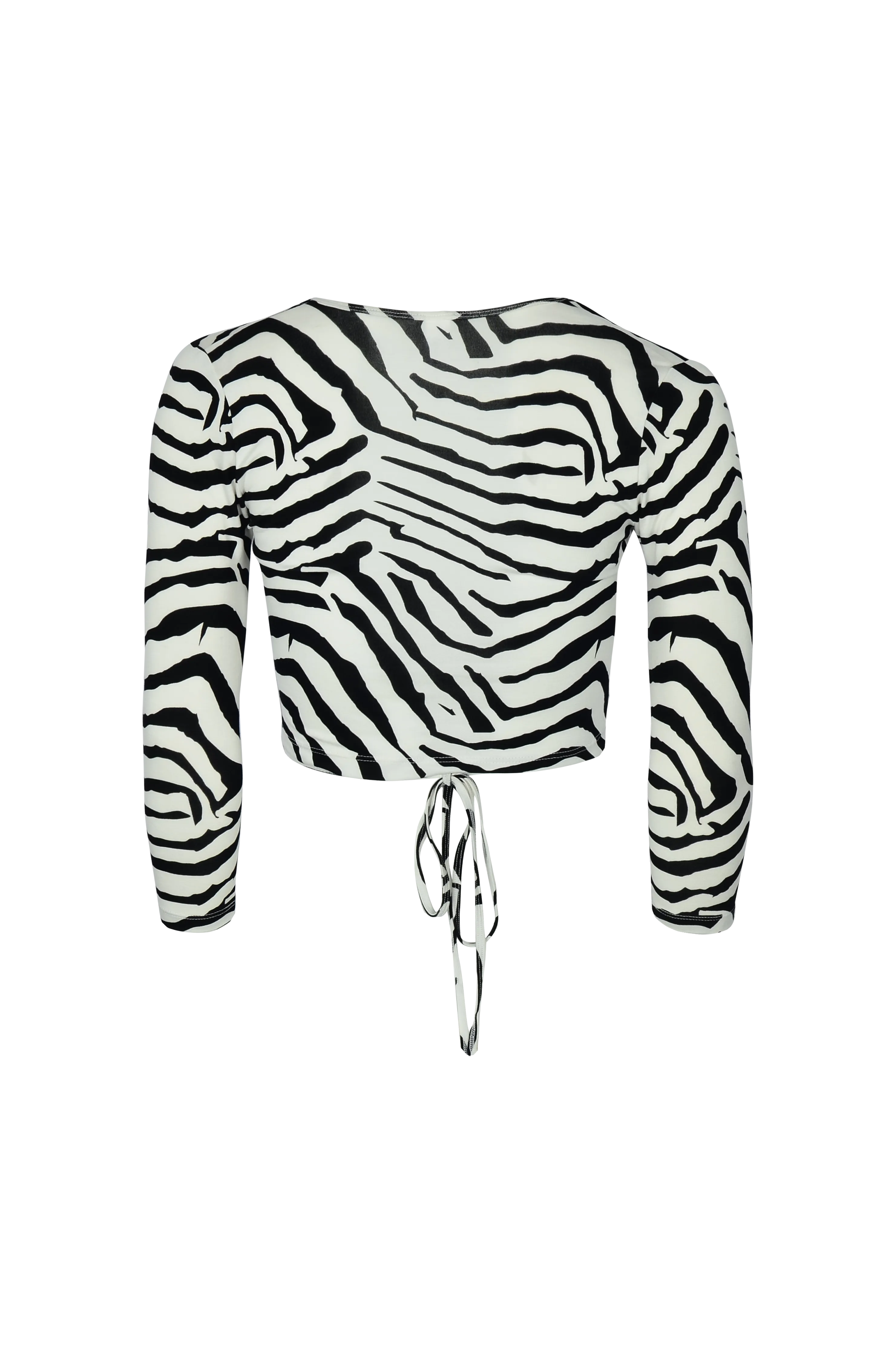 Sia Wrap Top Tiger Print
