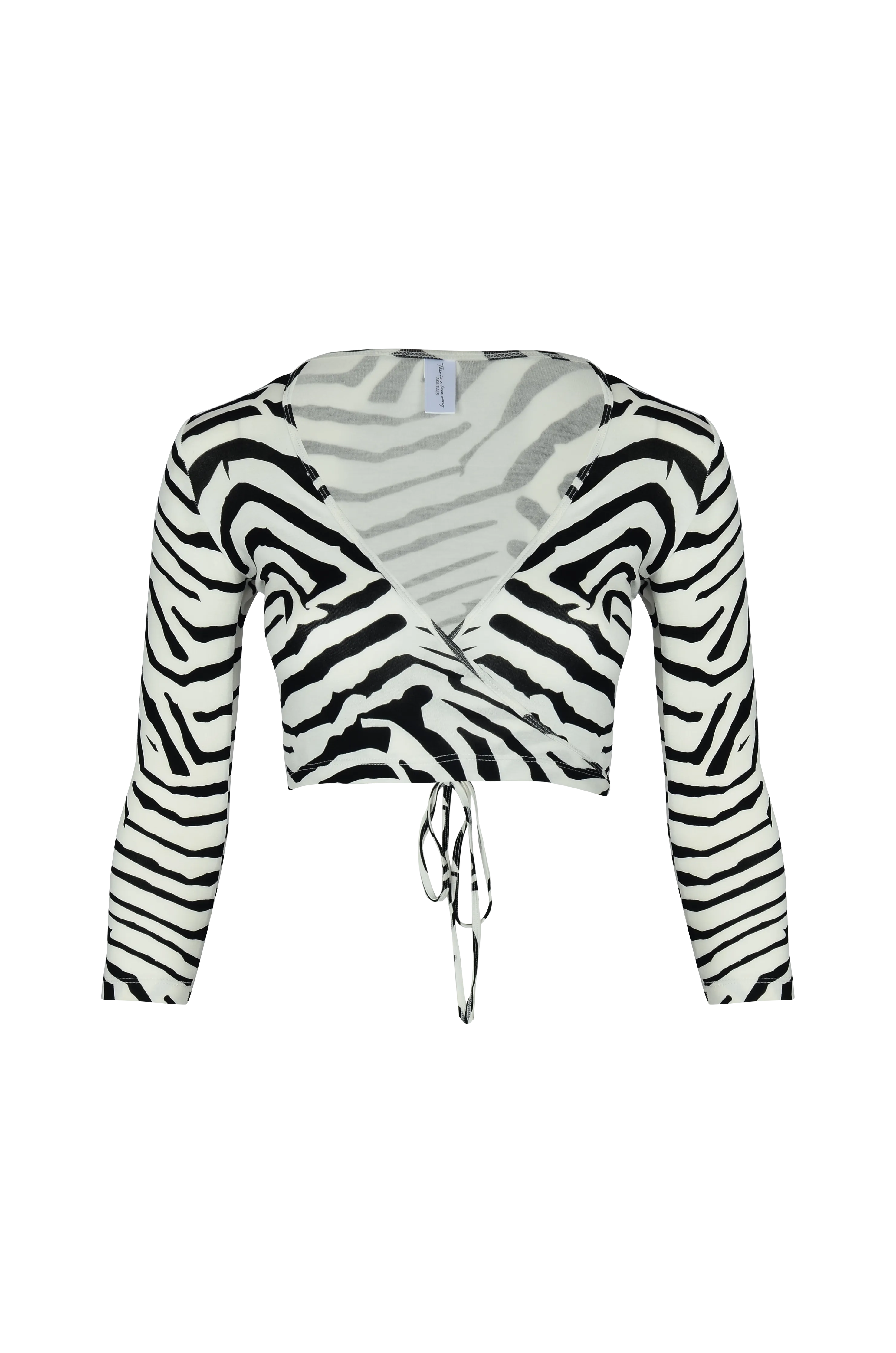Sia Wrap Top Tiger Print