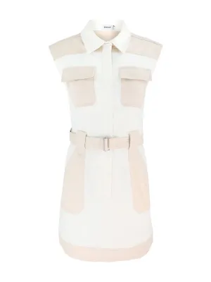 Simkhai Esmee Sleeveless Mini Dress in Ivory Multi