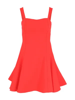 Simkhai Sadie Short Sleeve Mini Dress in Fiery Red