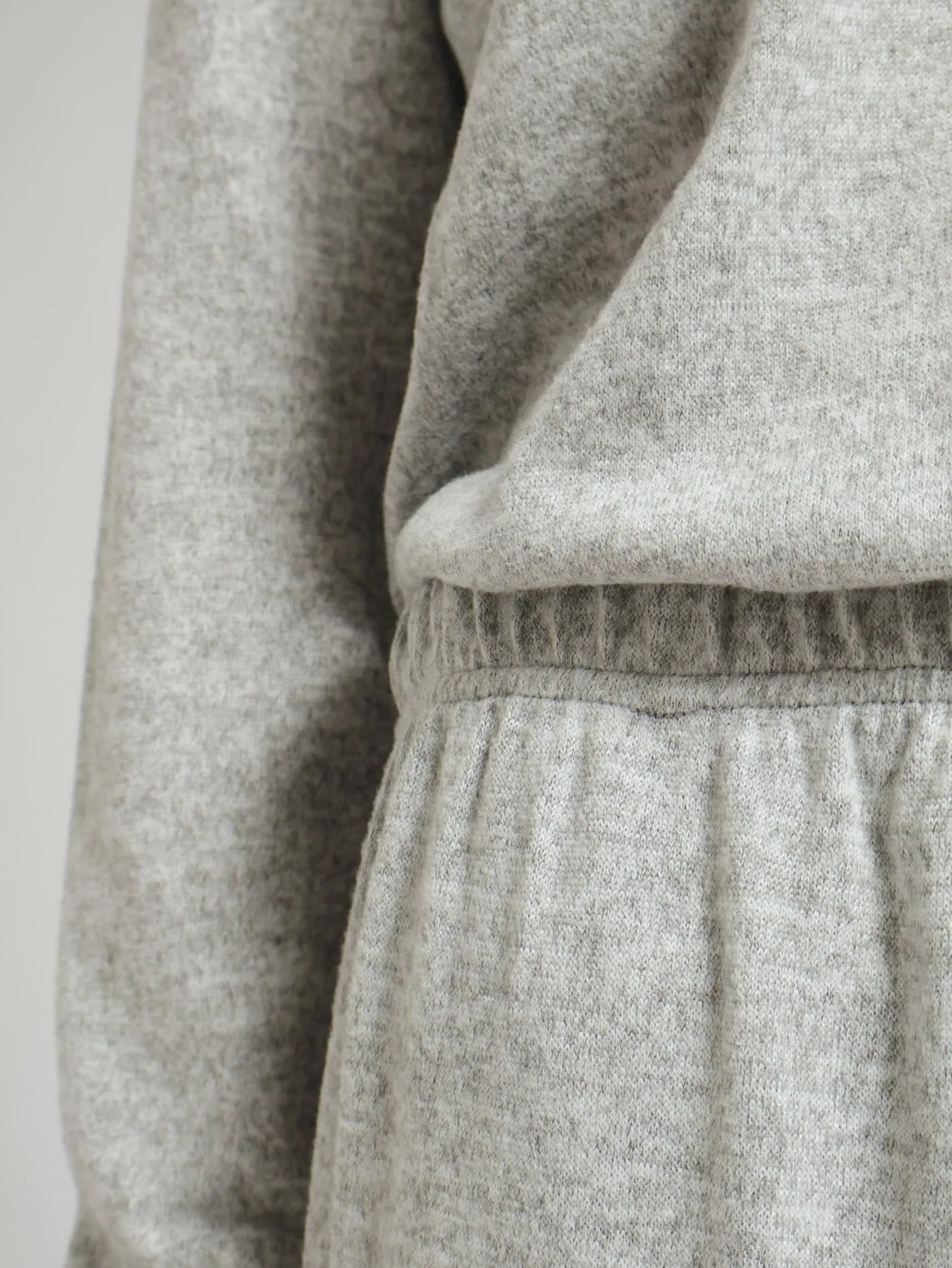 Single Textured Pants - Grey Melange