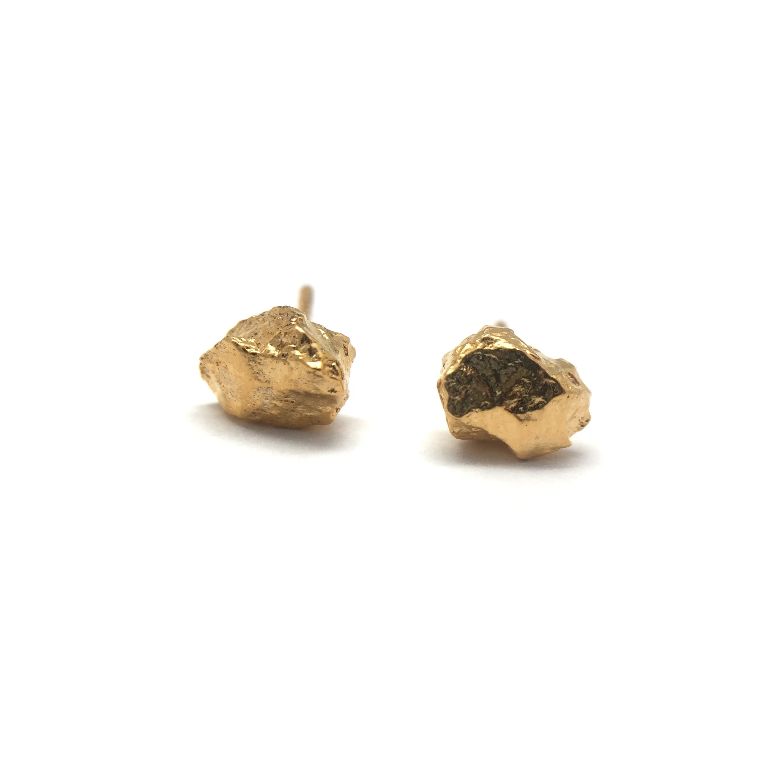 Small Textured Gold Studs