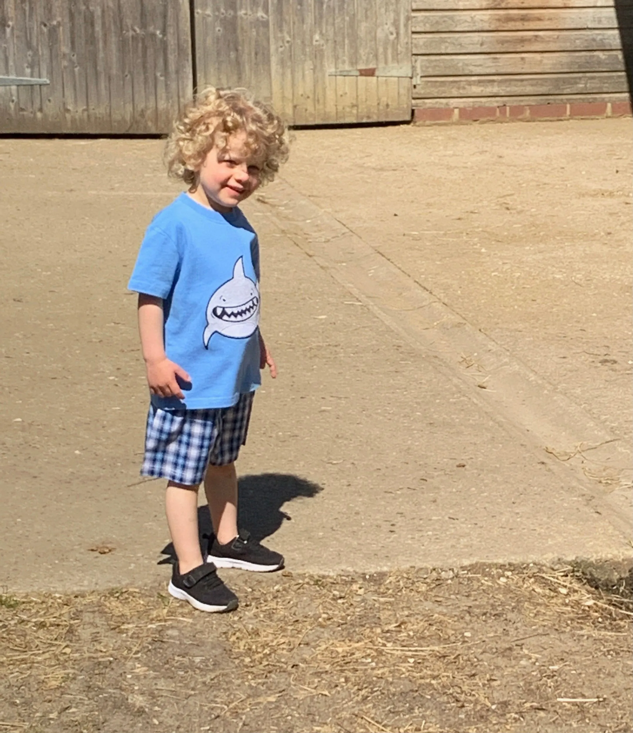 Smiley Shark Shortie Pyjamas