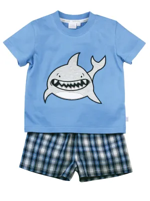 Smiley Shark Shortie Pyjamas