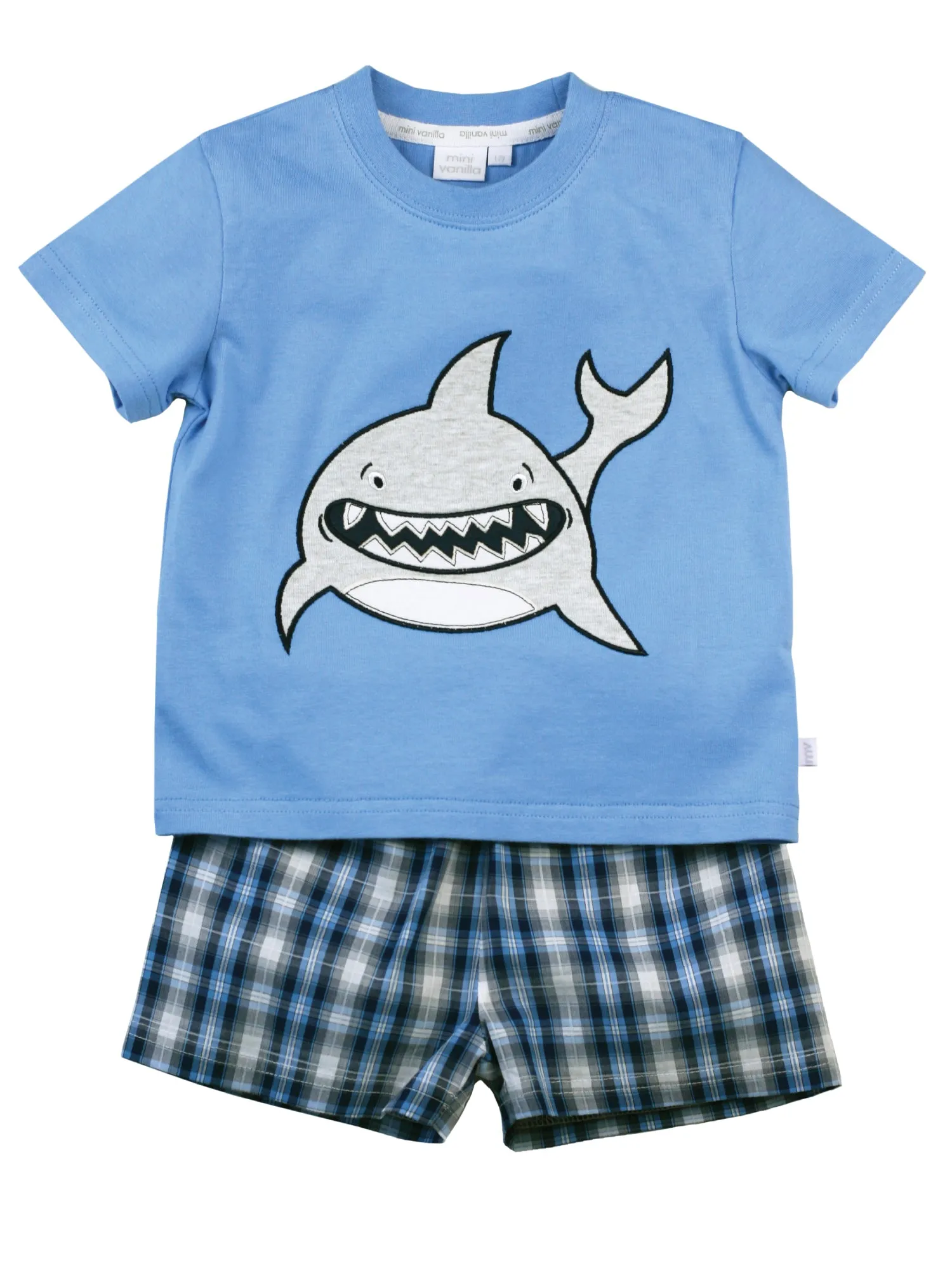 Smiley Shark Shortie Pyjamas