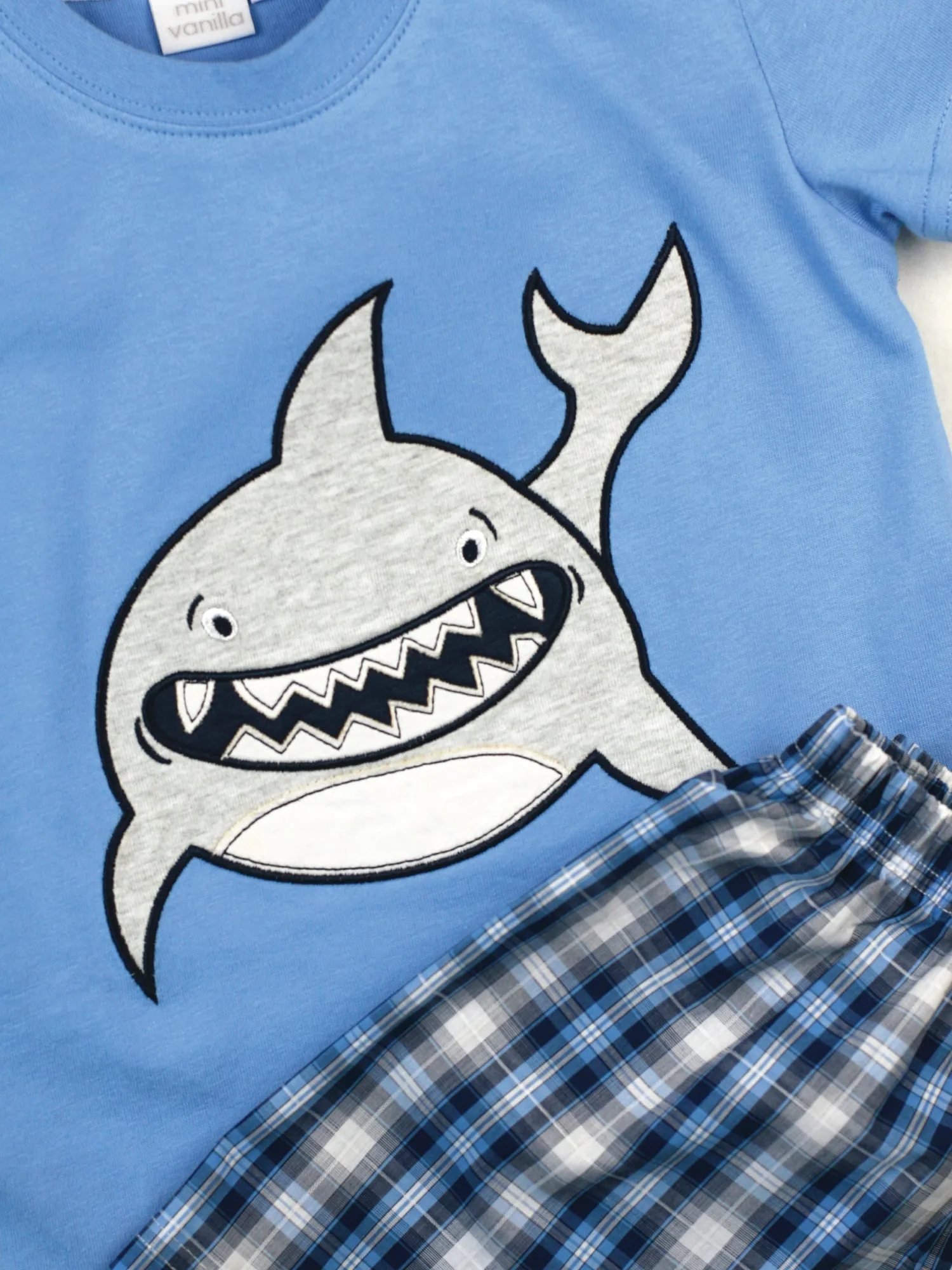 Smiley Shark Shortie Pyjamas