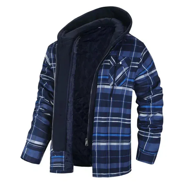Soft Checked Shirt Jacket by Gilles