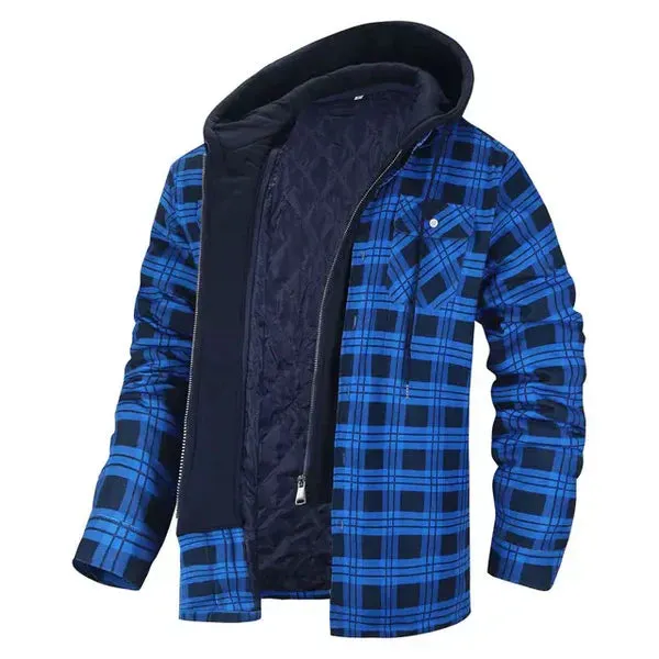 Soft Checked Shirt Jacket by Gilles