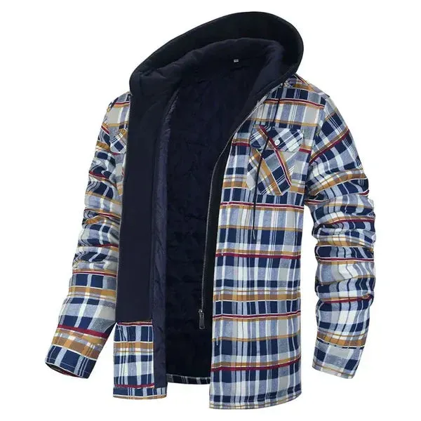 Soft Checked Shirt Jacket by Gilles