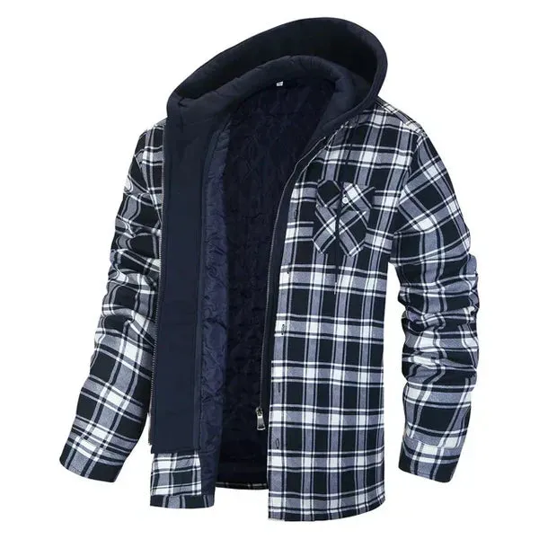 Soft Checked Shirt Jacket by Gilles