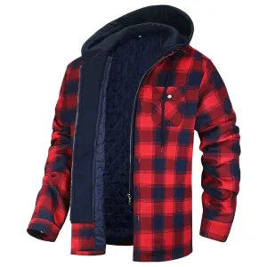 Soft Checked Shirt Jacket by Gilles