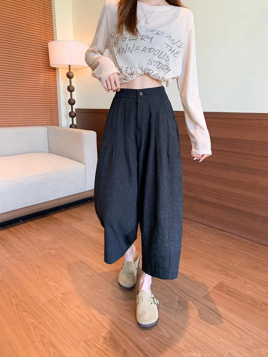 Solid Ankle Cut Jeans for Effortless Style