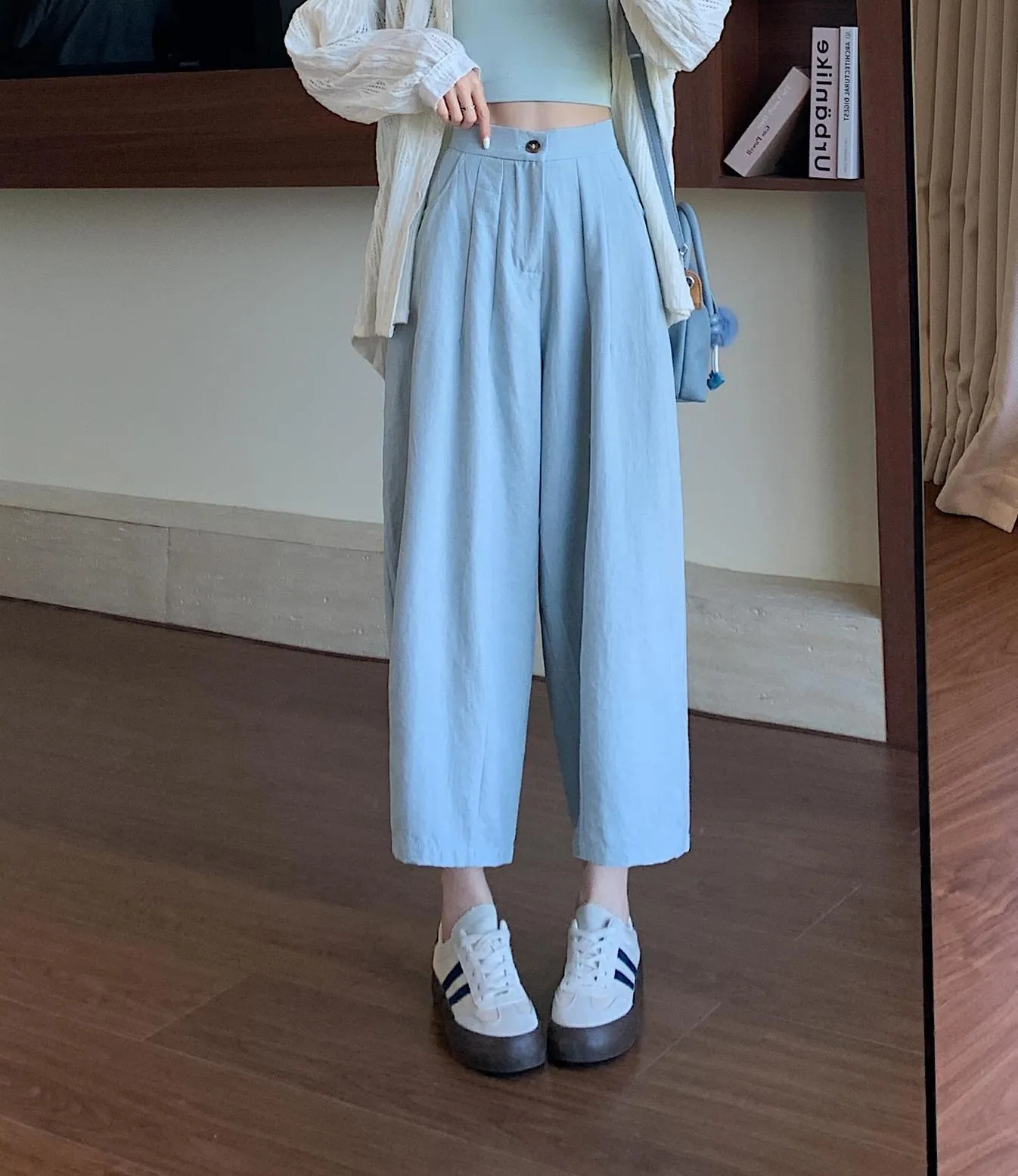 Solid Ankle Cut Jeans for Effortless Style