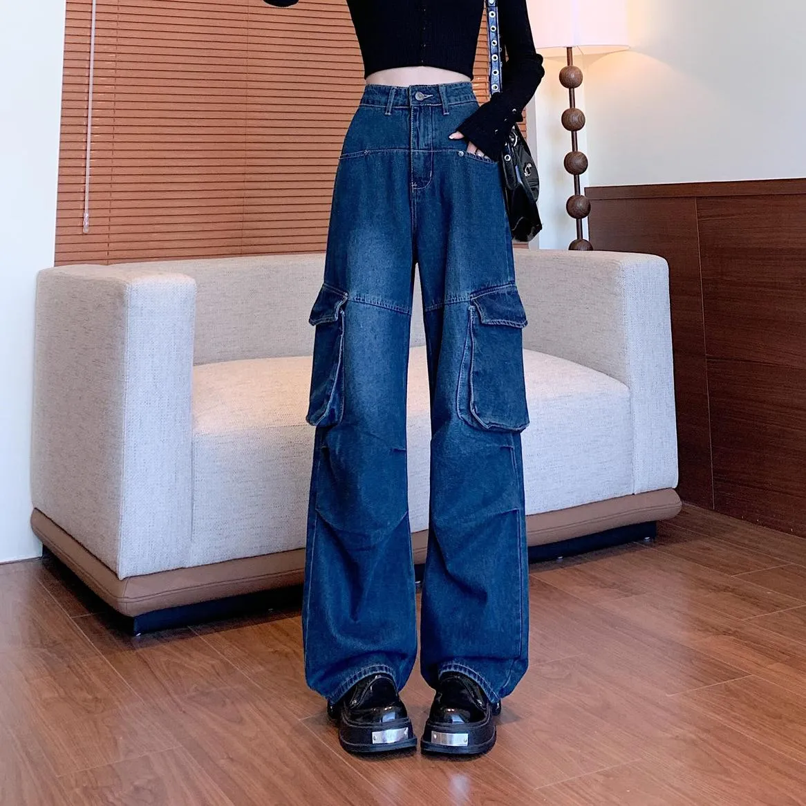 Solid Ankle Cut Jeans for Effortless Style