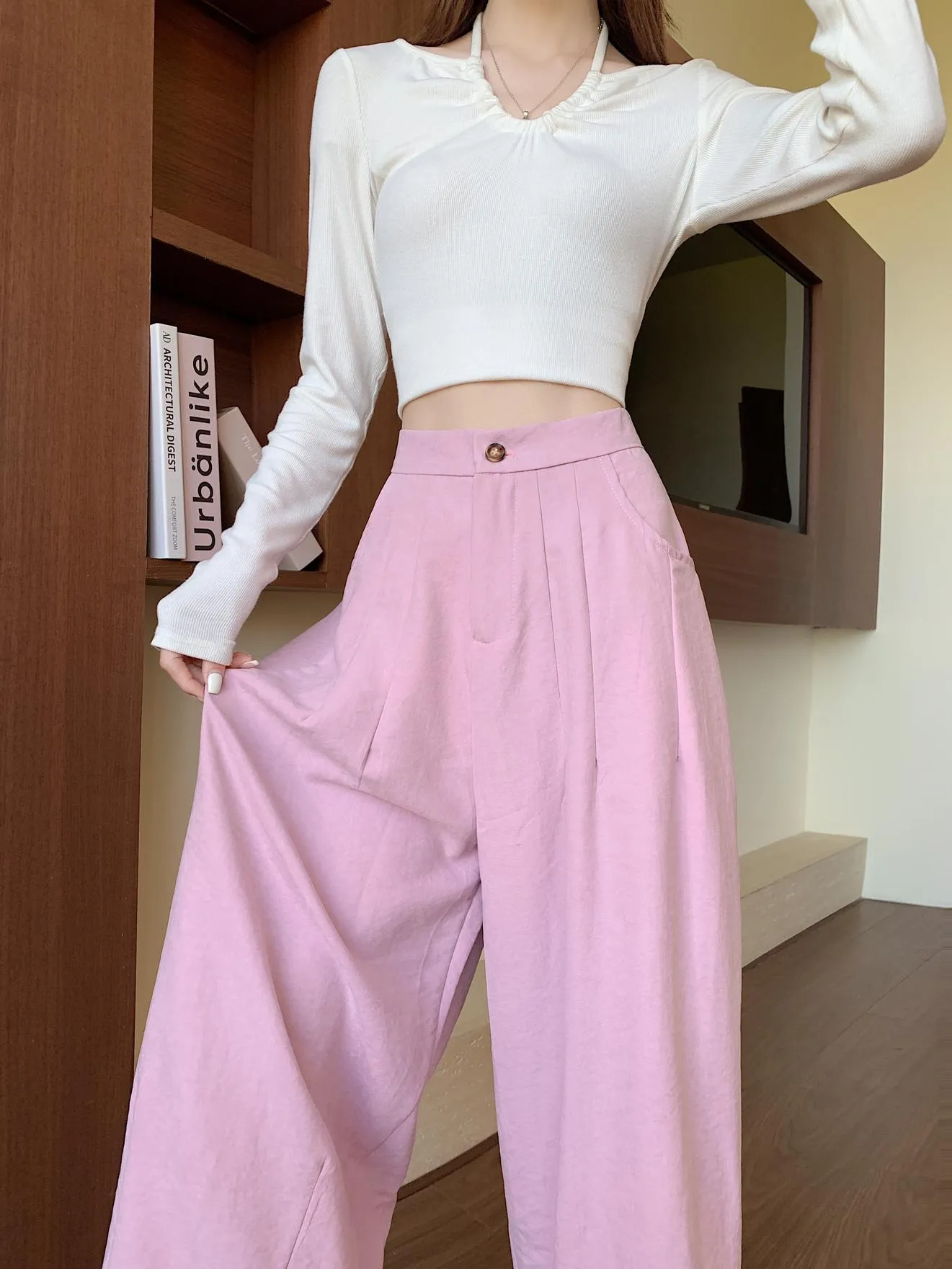 Solid Ankle Cut Jeans for Effortless Style