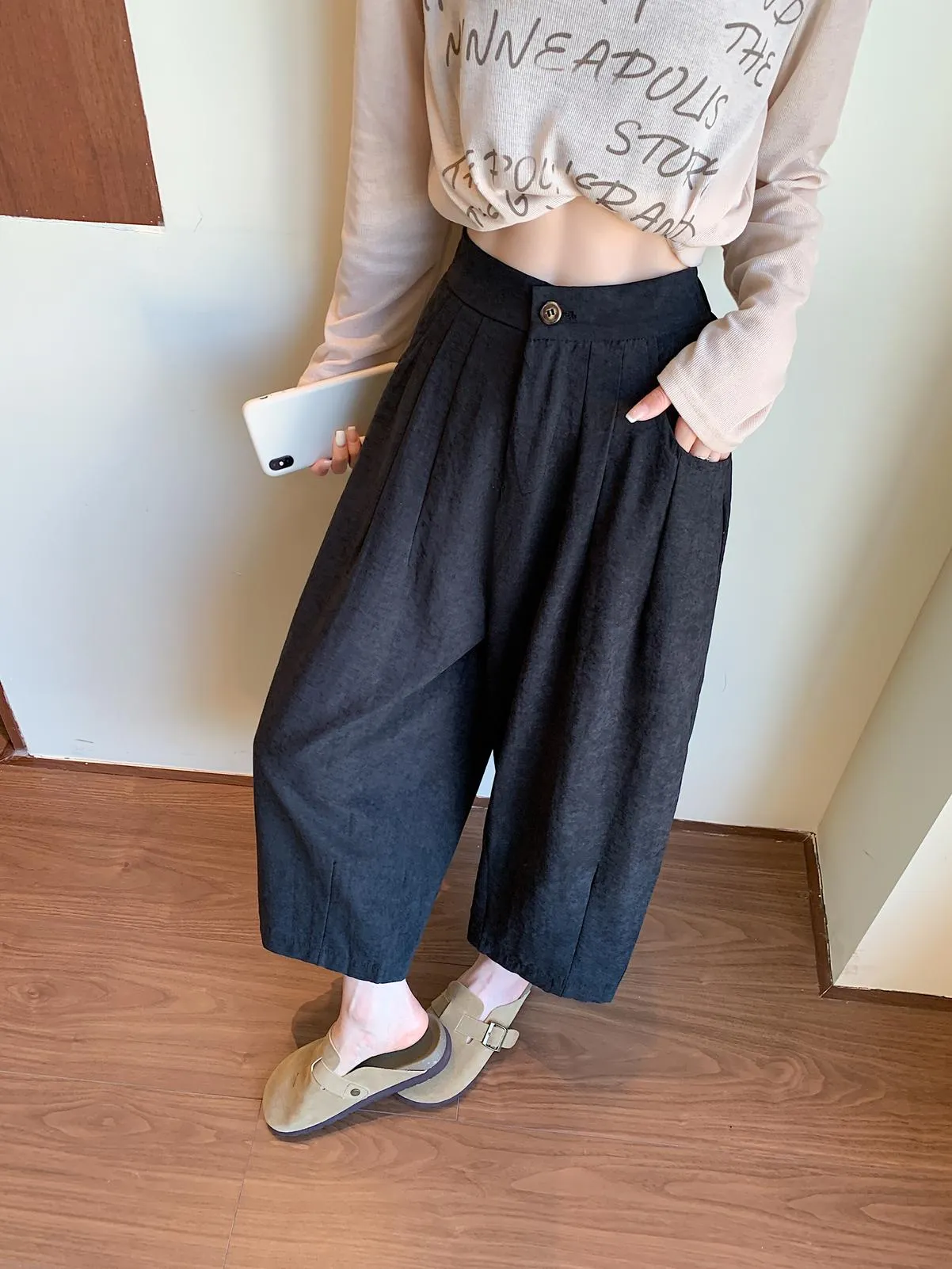 Solid Ankle Cut Jeans for Effortless Style