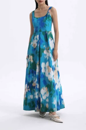 SQUARE NECK-LINE DRESS