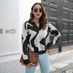 Tiera - stylish knitted sweater made of cotton