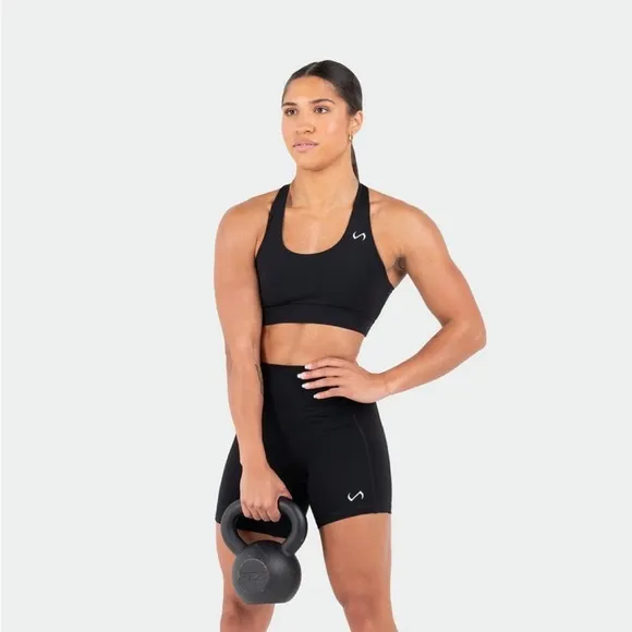 TLF Hyper Power High Waisted Gym Shorts in black in Medium