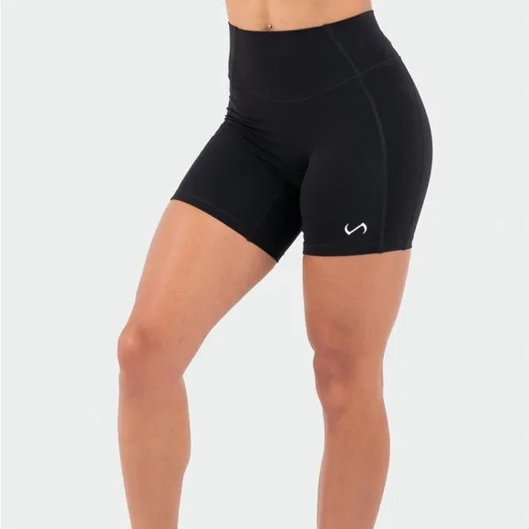 TLF Hyper Power High Waisted Gym Shorts in black in Medium