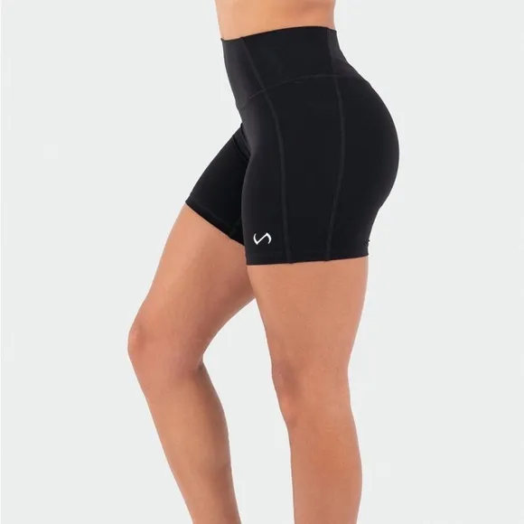 TLF Hyper Power High Waisted Gym Shorts in black in Medium