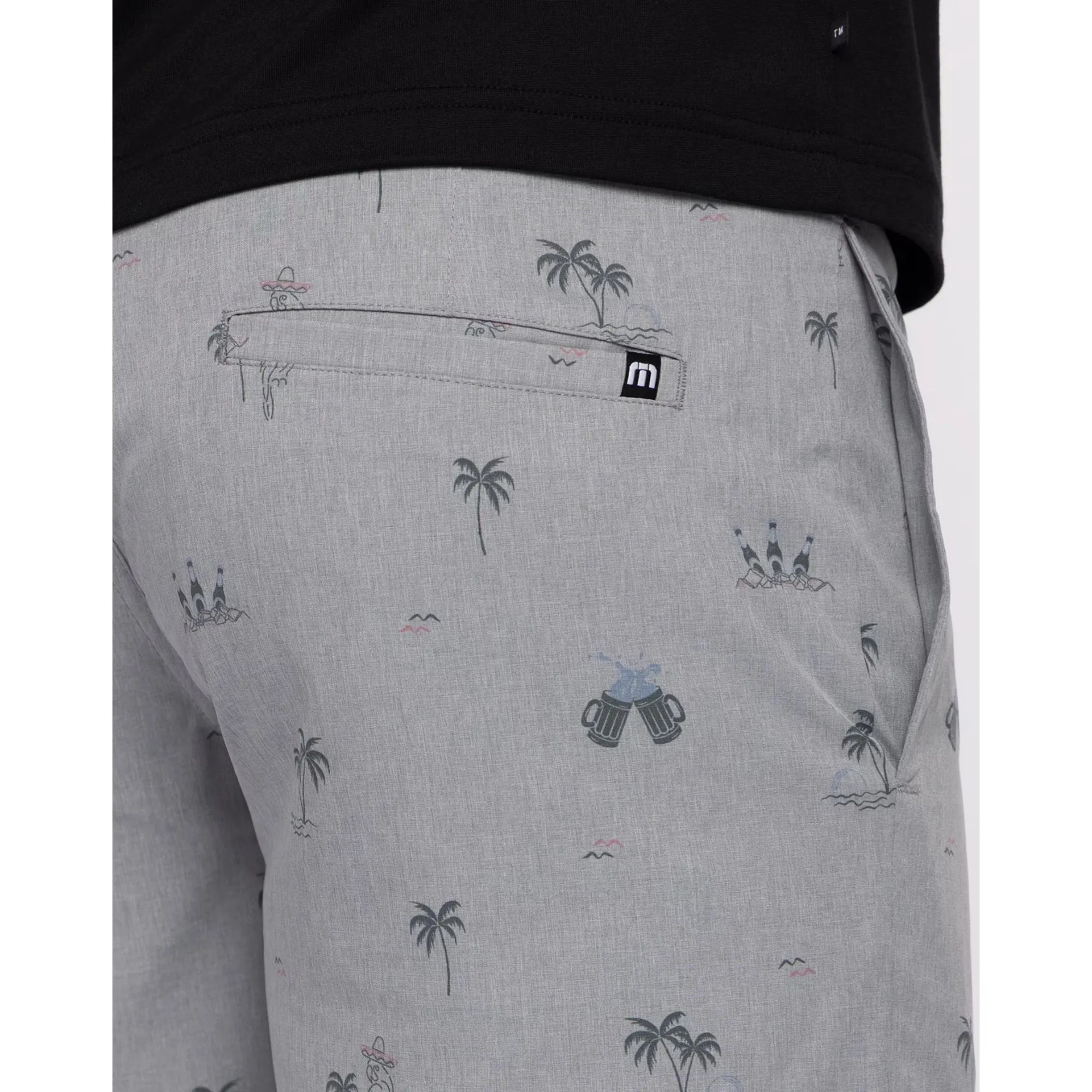 TRAVIS MATHEW MENS STRAIGHT SHOT SHORT - HEATHER SLEET