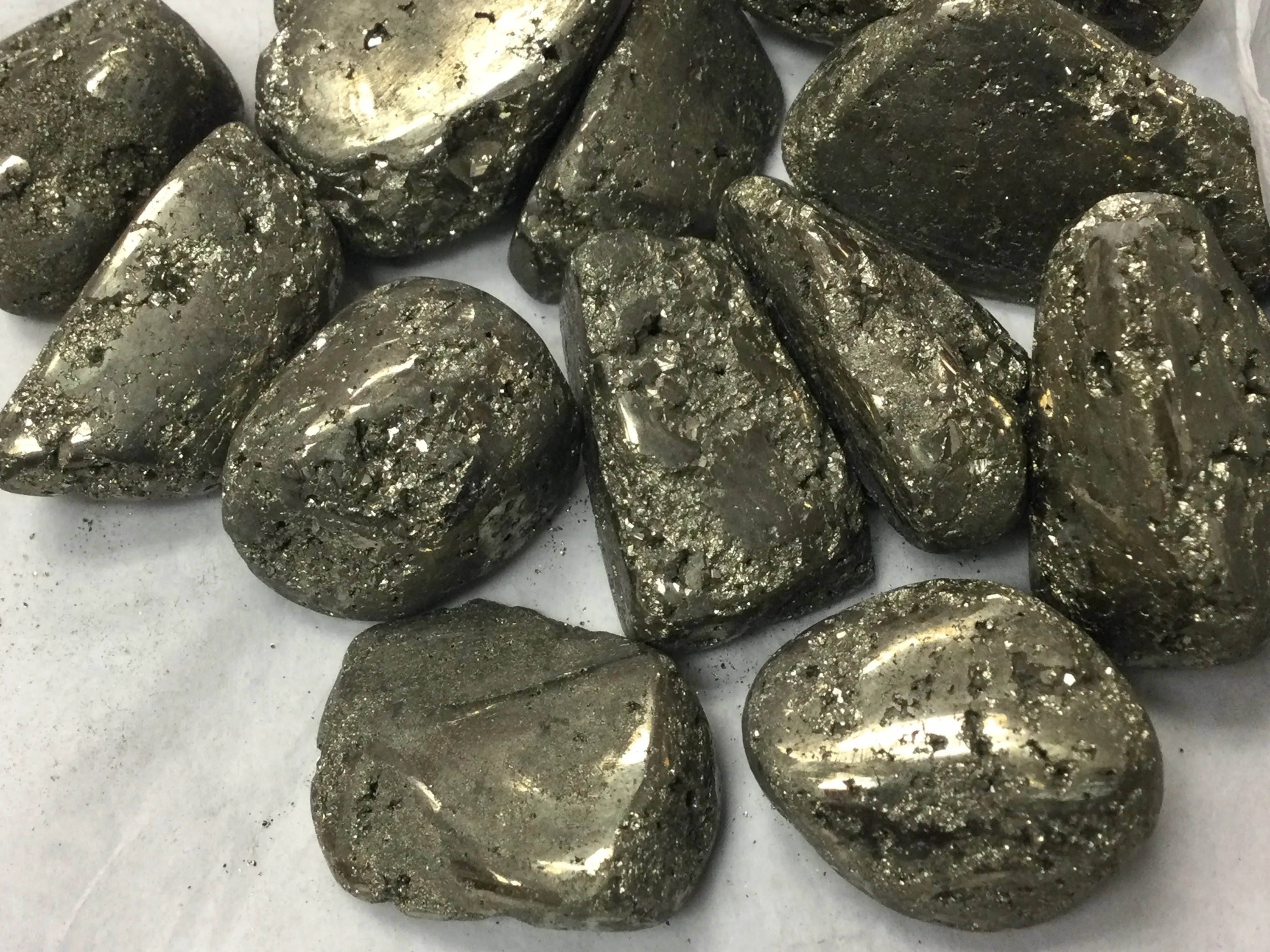 Tumbled Pyrite