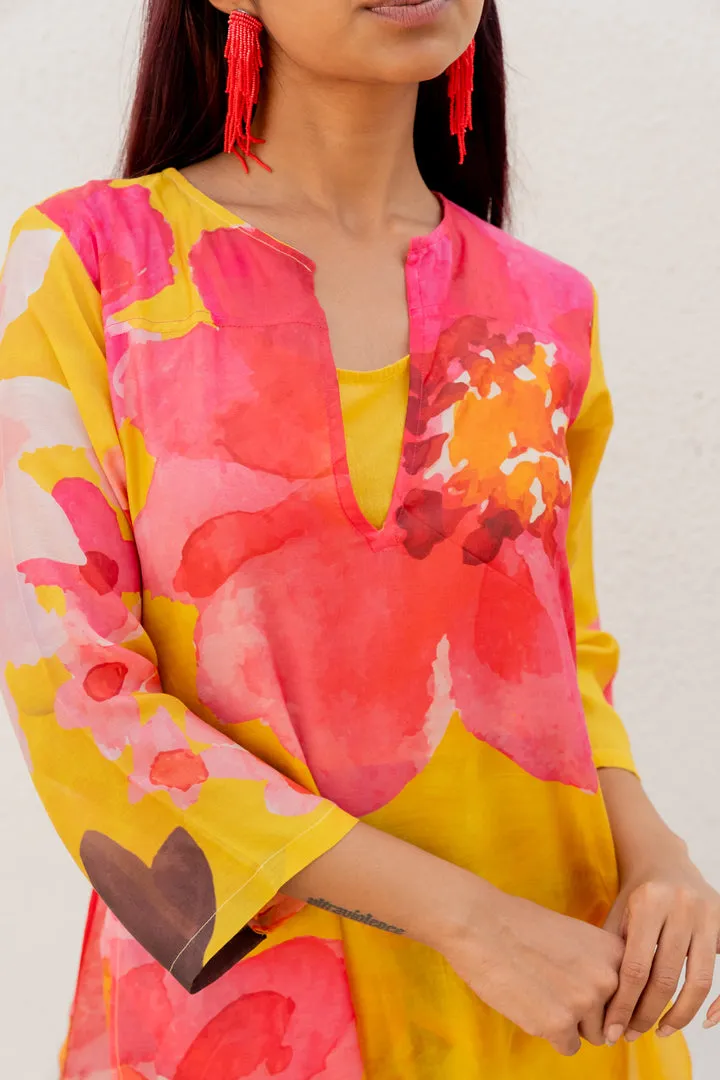 Tuscany Flowers Kurta