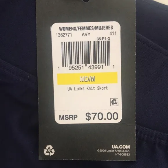 Under Armour Golf/Tennis/Pickleball Skort NWT!