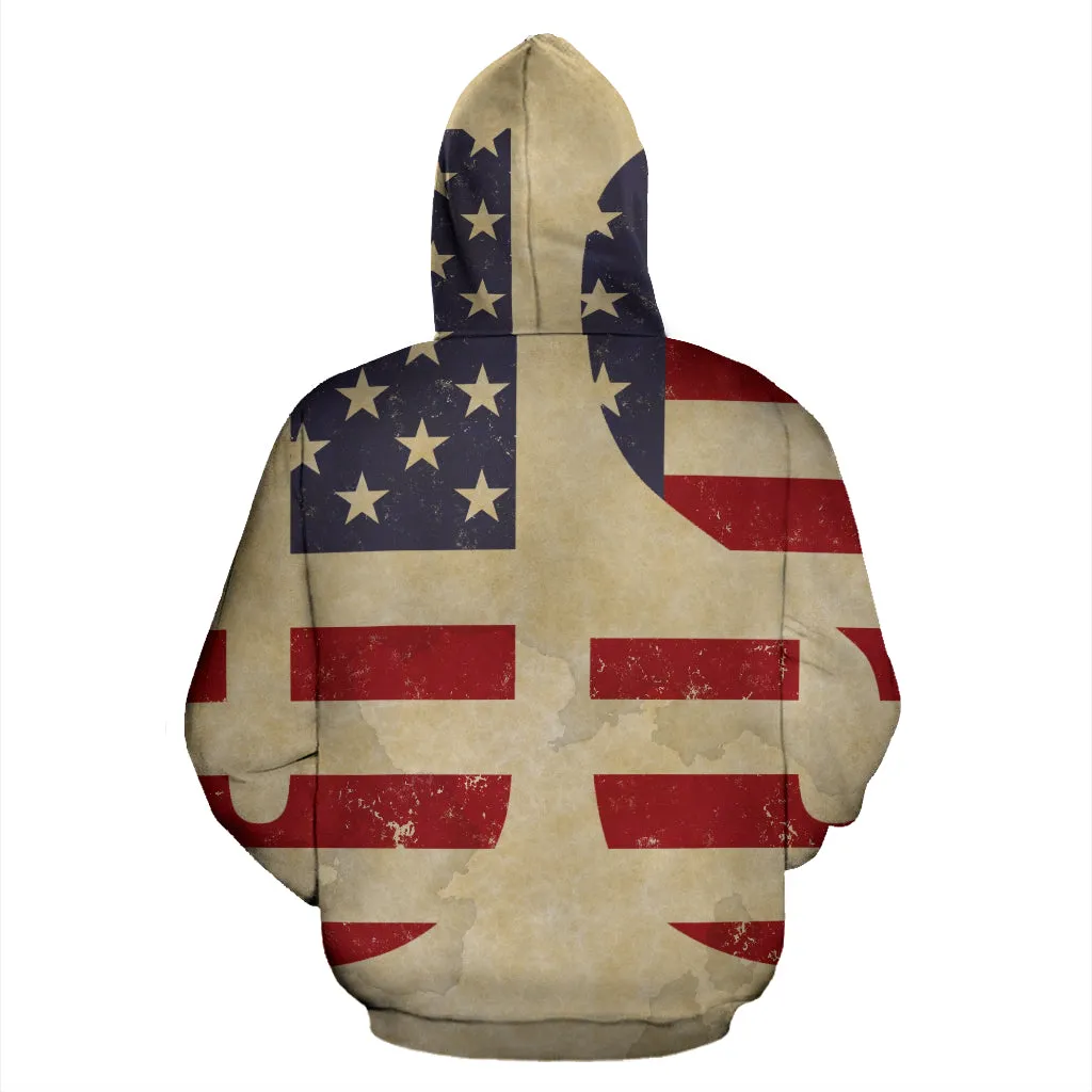 USA Flag Patriotic Hoodie