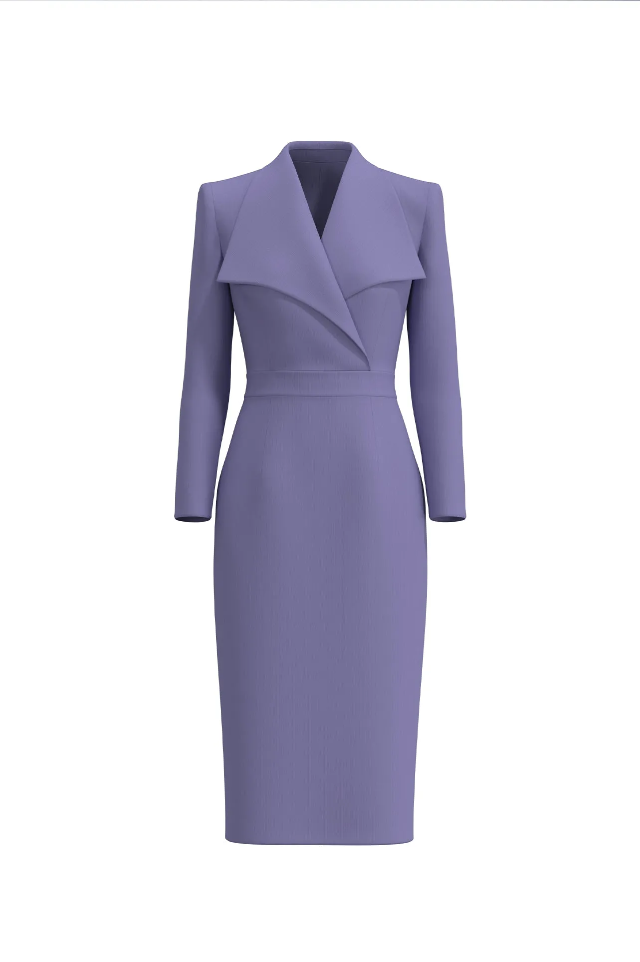 V-NECKLINE DRESS IN LIGHT PURPLE