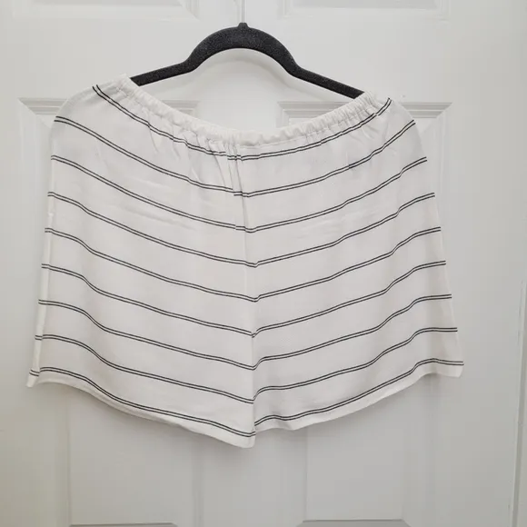 VINCE Double Chalk Stripe Drawstring Shorts