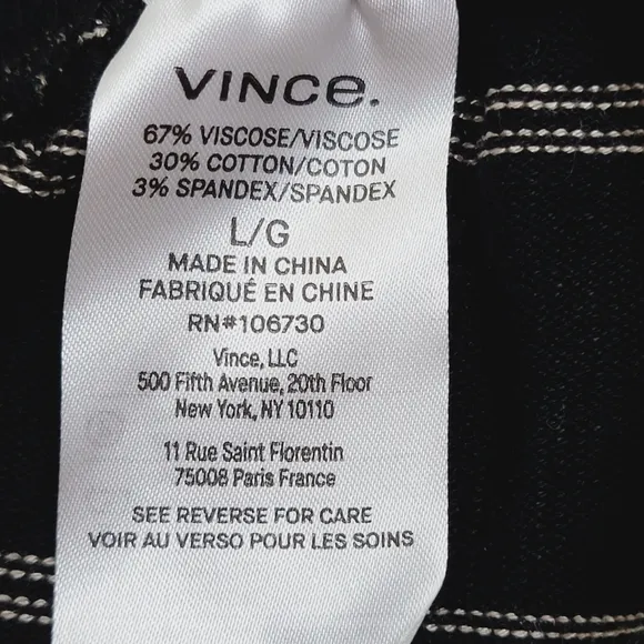 VINCE Double Chalk Stripe Drawstring Shorts