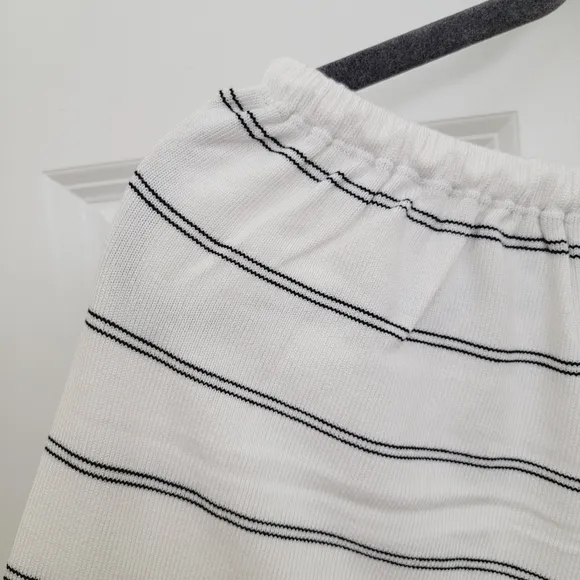 VINCE Double Chalk Stripe Drawstring Shorts