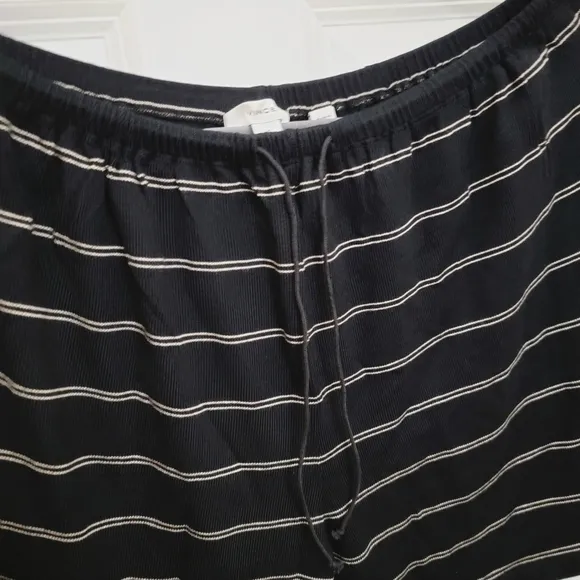 VINCE Double Chalk Stripe Drawstring Shorts